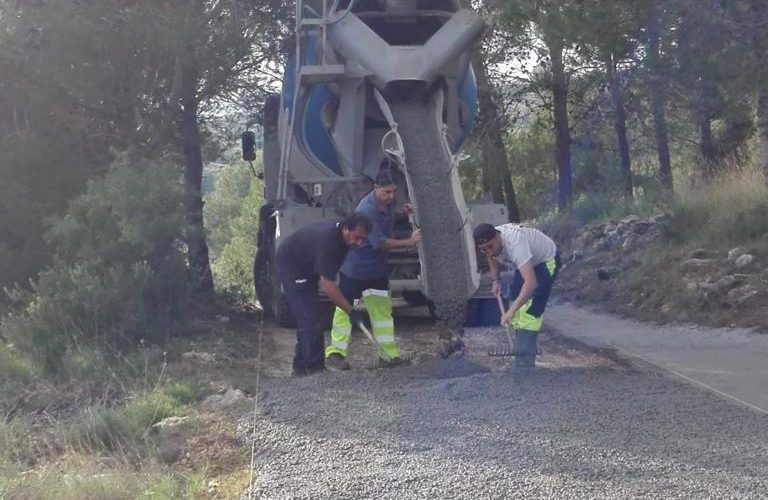 Càlig adequa el camí de la Mina