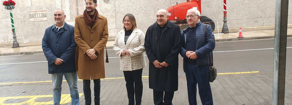 Vídeo: visita del bisbe de Tortosa a les obres de les pintures de l’Arxiprestal de Vinaròs