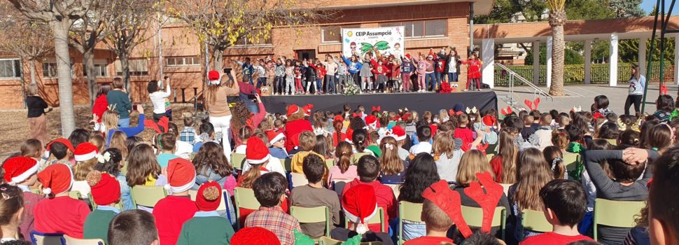 Cantada de nadales al col·legi Assumpció
