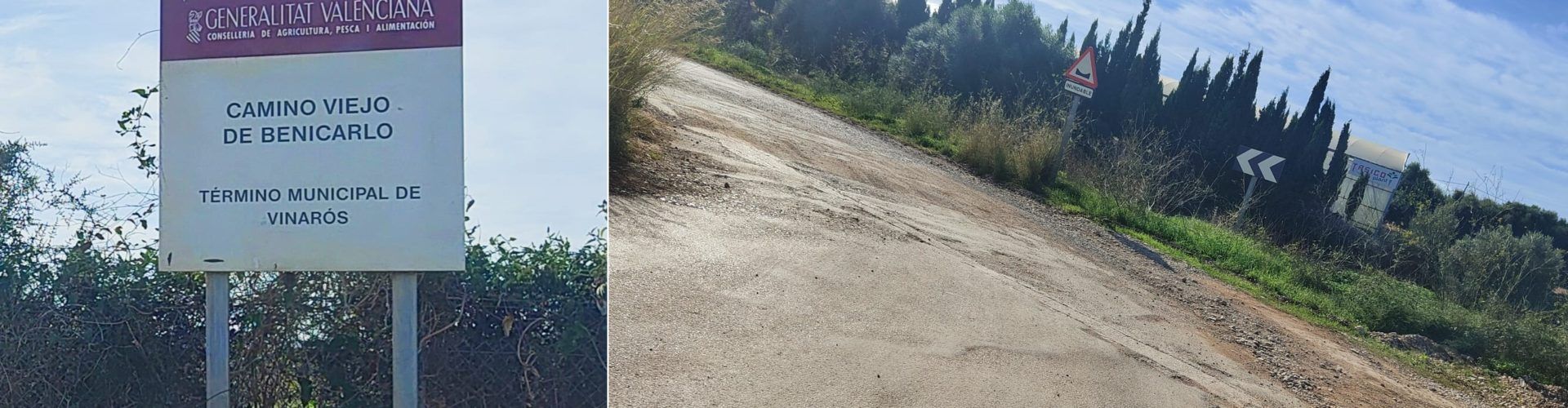 PP Vinaròs sol·licita una actuació urgent a l’asfaltat del Camí vell de Benicarló