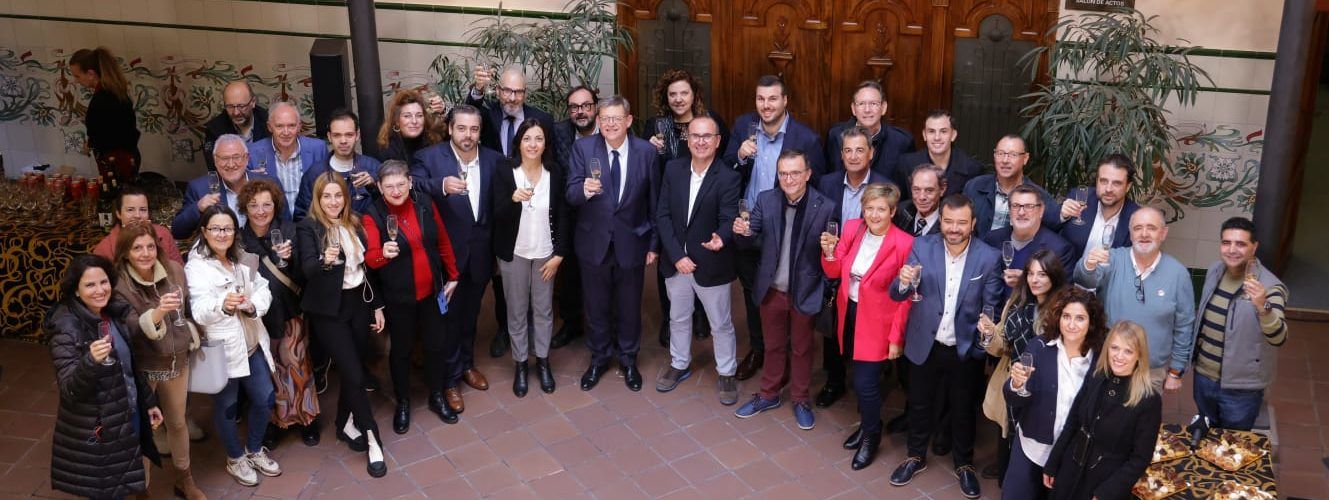 Canal 56, en la copa de Nadal del president Puig amb els mitjans informatius