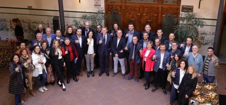 Canal 56, en la copa de Nadal del president Puig amb els mitjans informatius