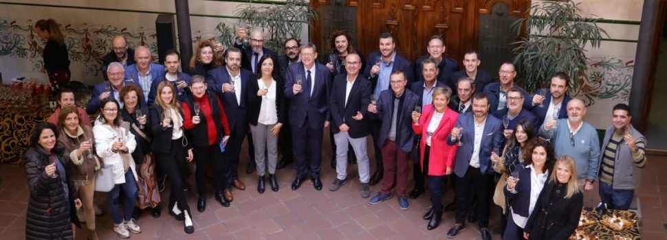 Canal 56, en la copa de Nadal del president Puig amb els mitjans informatius