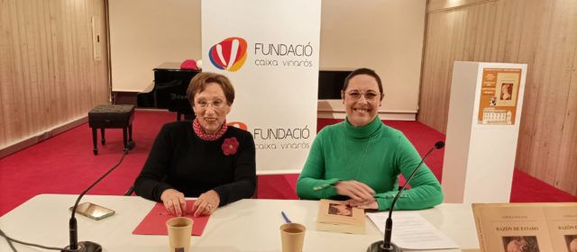 Conxa Solans presenta “Razón de Estado” a la Fundació Caixa Vinaròs