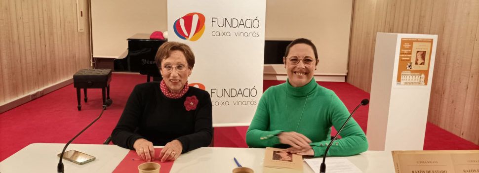 Conxa Solans presenta “Razón de Estado” a la Fundació Caixa Vinaròs