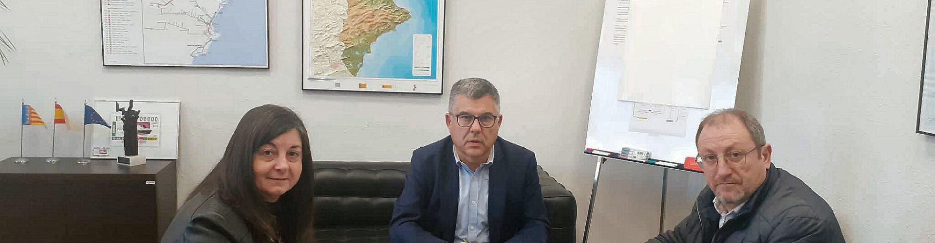 Reunió de l’alcalde de Santa Magdalena i el coordinador del Pla de Rodalies a la Comunitat Valenciana