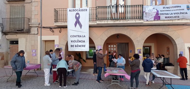Albocàsser mostra la seva ferma condemna al masclisme en el cicle d’accions pel 25N