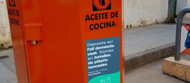 Benicarló impulsa el reciclatge d’oli domèstic i instal·la 28 contenidors selectius