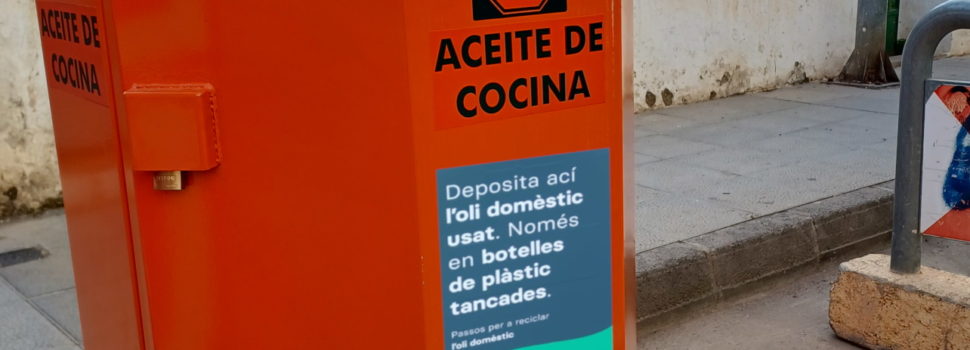 Benicarló impulsa el reciclatge d’oli domèstic i instal·la 28 contenidors selectius