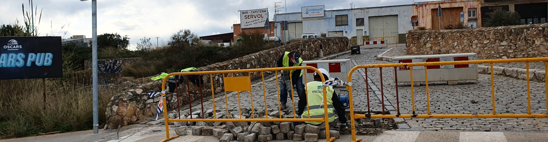 Obres d’emergència al “Pont Romà” de Vinaròs pel seu deteriorament després de la “riuada”