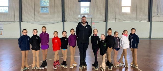 La patinadora de Vinaròs Vera Estupiñá, en la tecnificación mini de la Federación Valenciana