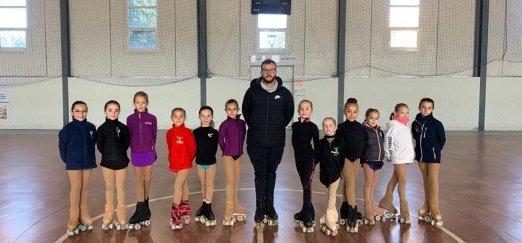 La patinadora de Vinaròs Vera Estupiñá, en la tecnificación mini de la Federación Valenciana