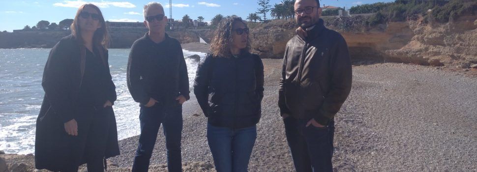 La senadora d’ERPV Elisenda Pérez visita Vinaròs per veure els problemes de degeneració de la costa