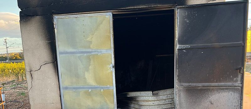 AVA-ASAJA denuncia una escalada de los robos: asaltan y queman una caseta de campo en Vinaròs