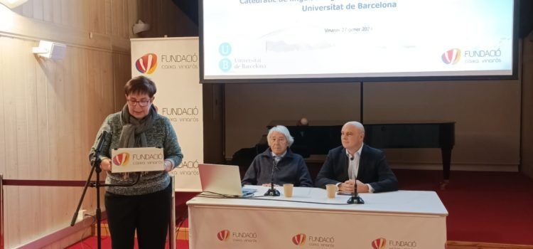 Magistral conferència a Caixa Vinaròs del professor Sebastià Serrano