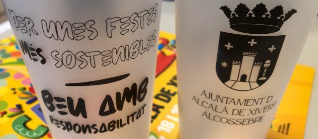 L’Ajuntament d’Alcalà-Alcossebre aposta pels gots reutilitzables durant el Carnestoltes