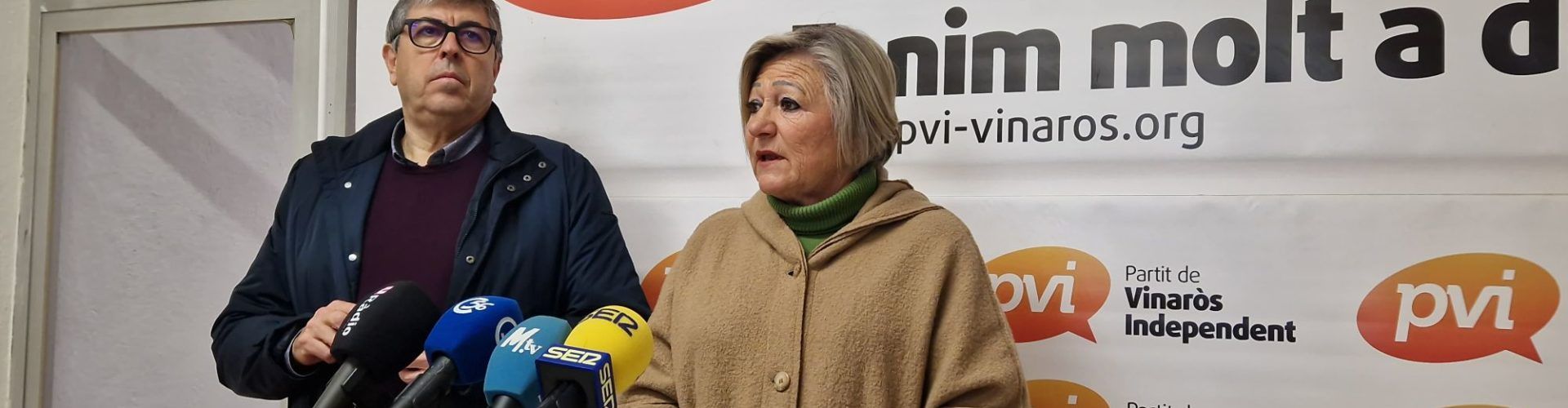 Roda de premsa de la regidora del PVI María Dolores Miralles