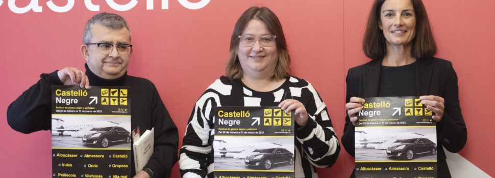 Peñíscola y Albocàsser, dos de las sedes del XIV Festival de género policíaco “Castelló Negre”