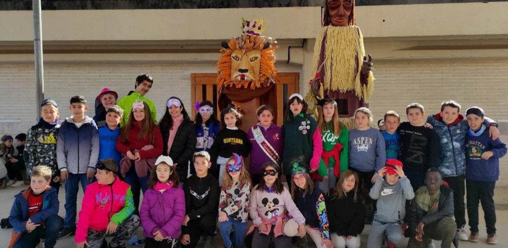 El Rei Carnestoltes visita el col·legi Sant Sebastià