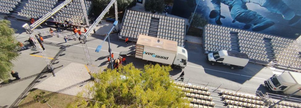 Imatges prèvies a la primera desfilada, que comença a les 18,30 h.
