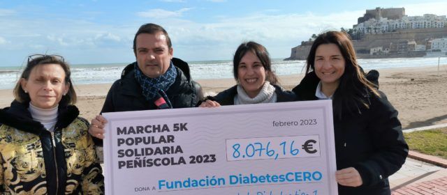 Peñíscola ha recaudado más de 8.000 euros en su Marcha Solidaria para la Fundación DiabetesCERO