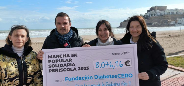 Peñíscola ha recaudado más de 8.000 euros en su Marcha Solidaria para la Fundación DiabetesCERO
