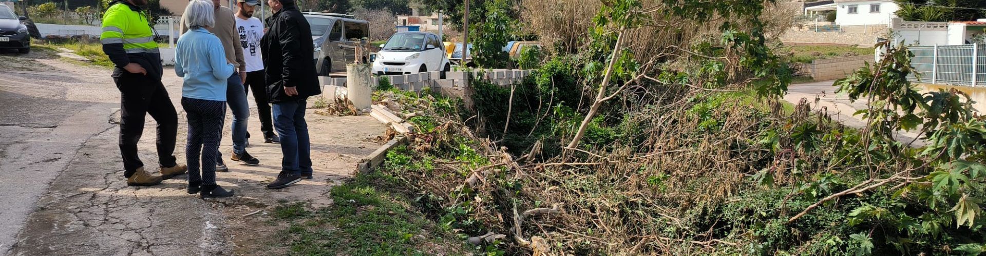 El Ayuntamiento de Peñíscola avanza en los trabajos de desbroce de los principales barrancos de la población