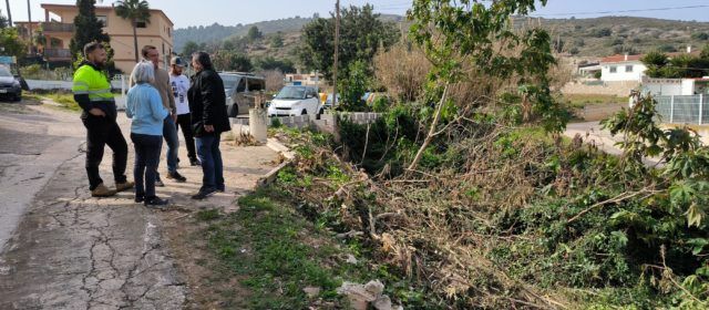 El Ayuntamiento de Peñíscola avanza en los trabajos de desbroce de los principales barrancos de la población