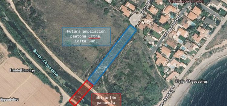 Un treball universitari planifica la passarel·la ciclopeatonal que unirà a Aiguaoliva els termes de Benicarló i Vinaròs