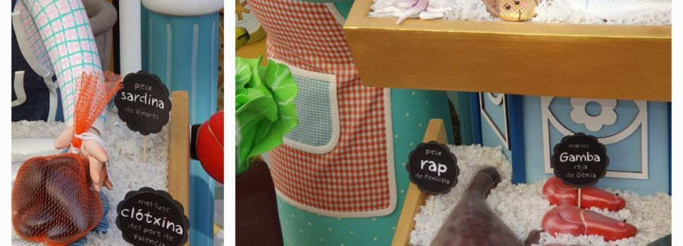 “Peix” de Vinaròs i Peníscola en una falla infantil de València