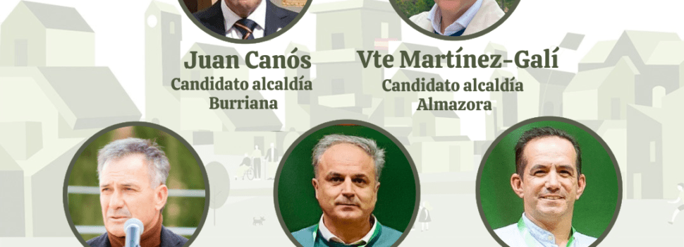 VOX anuncia los candidatos a las alcaldías de Burriana, Almazora, Vall de Uxó, Benicarló y Vinaròs