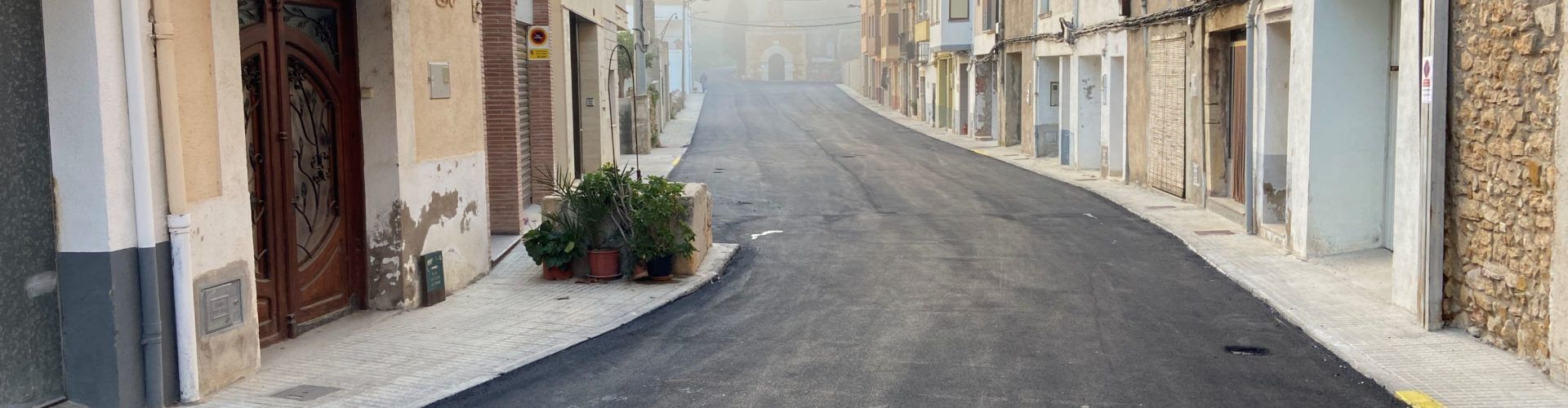 Finalitzen a La Jana les obres d’asfaltat dels carrers