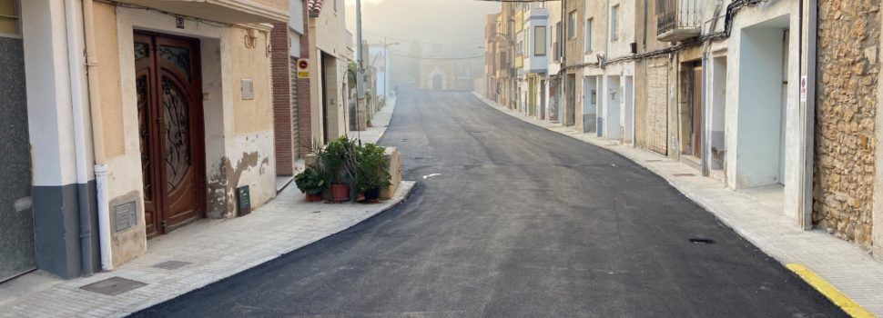 Finalitzen a La Jana les obres d’asfaltat dels carrers
