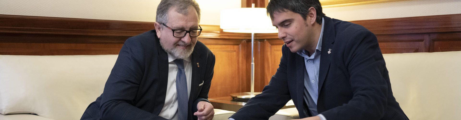 Reunió de l’alcalde de Morella amb el president de la Diputació per la celebració de l’Anunci