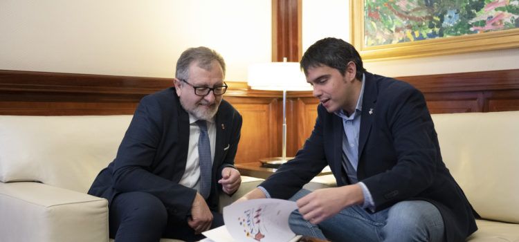 Reunió de l’alcalde de Morella amb el president de la Diputació per la celebració de l’Anunci