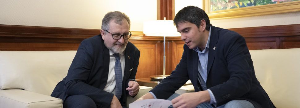 Reunió de l’alcalde de Morella amb el president de la Diputació per la celebració de l’Anunci