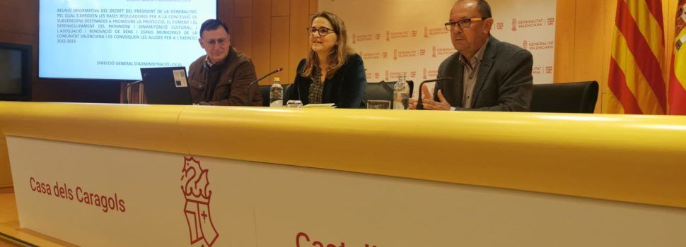 La Generalitat injectarà més de set milions d’euros de fons propis per a la rehabilitació del patrimoni històric en 57 poblacions castellonenques