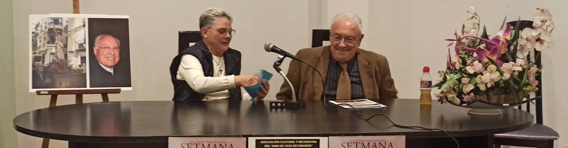 Conferencia de Salvador Quinzá sobre la Semana Santa en la Asociación del Ama de Casa de Vinaròs