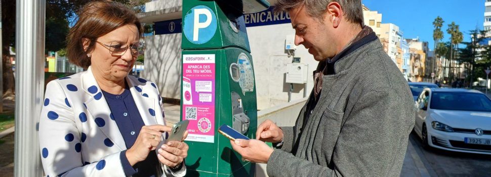 Una aplicació permet pagar amb el mòbil l’estacionament a la zona blava de Benicarló