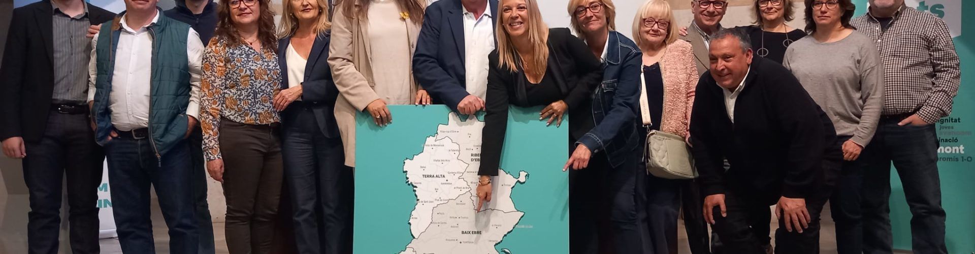 La presidenta de Junts per Catalunya, Laura Borràs, presenta a Jordi Carapuig com a candidat a l’alcaldia a Ulldecona i Barris