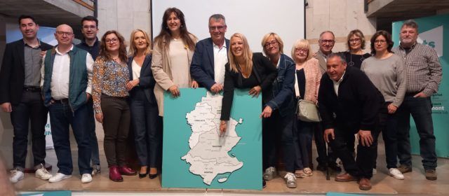 La presidenta de Junts per Catalunya, Laura Borràs, presenta a Jordi Carapuig com a candidat a l’alcaldia a Ulldecona i Barris