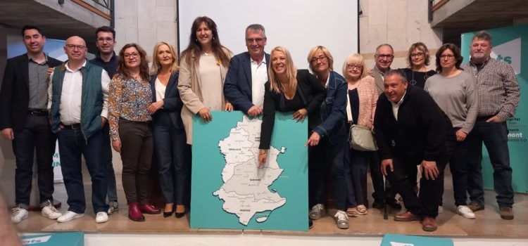 La presidenta de Junts per Catalunya, Laura Borràs, presenta a Jordi Carapuig com a candidat a l’alcaldia a Ulldecona i Barris
