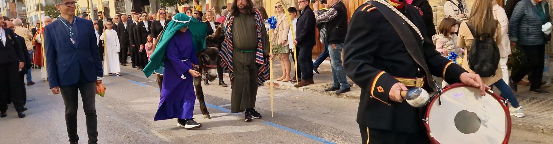 Benedicció de Rams a la parròquia Santa Magdalena amb processó de la “borriquilla”