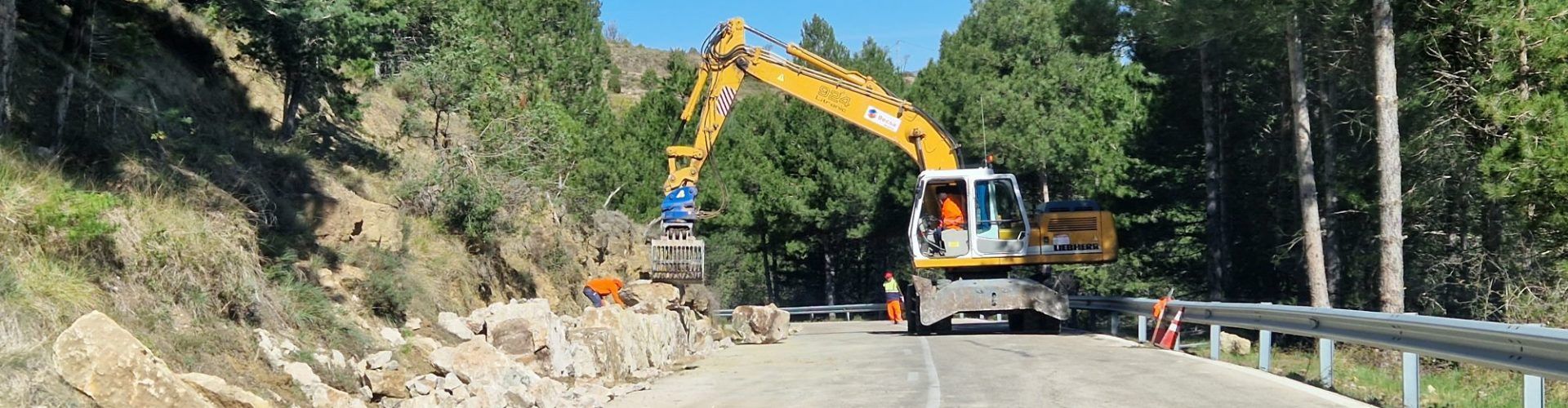 Avancen les obres de millora de la carretera de Vallibona