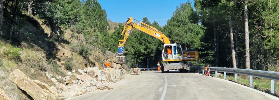 Avancen les obres de millora de la carretera de Vallibona