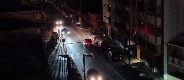 Nit fosca en alguns carrers de Vinaròs
