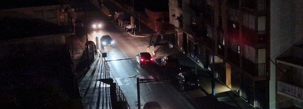 Nit fosca en alguns carrers de Vinaròs