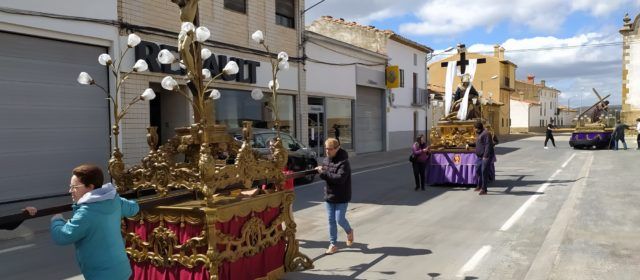 Els passos de Setmana Santa ja dormen a l’Església Parroquial de Vilafranca
