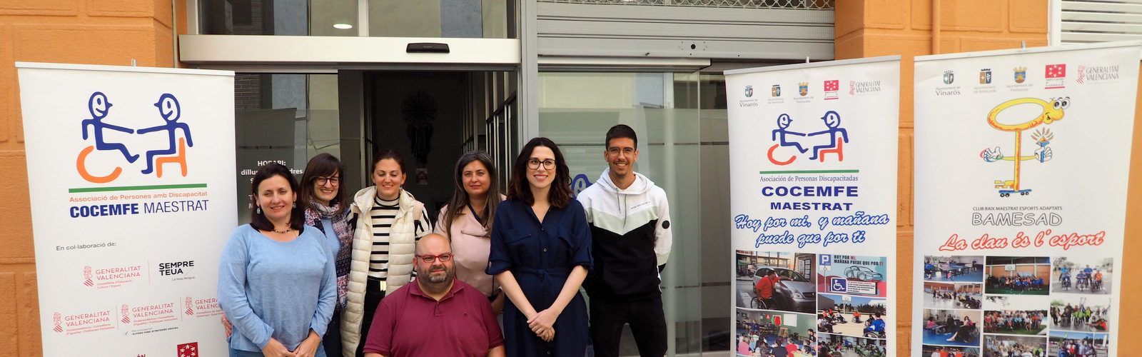La vicepresidenta del Consell i consellera Aitana Mas visita Cocemfe Maestrat