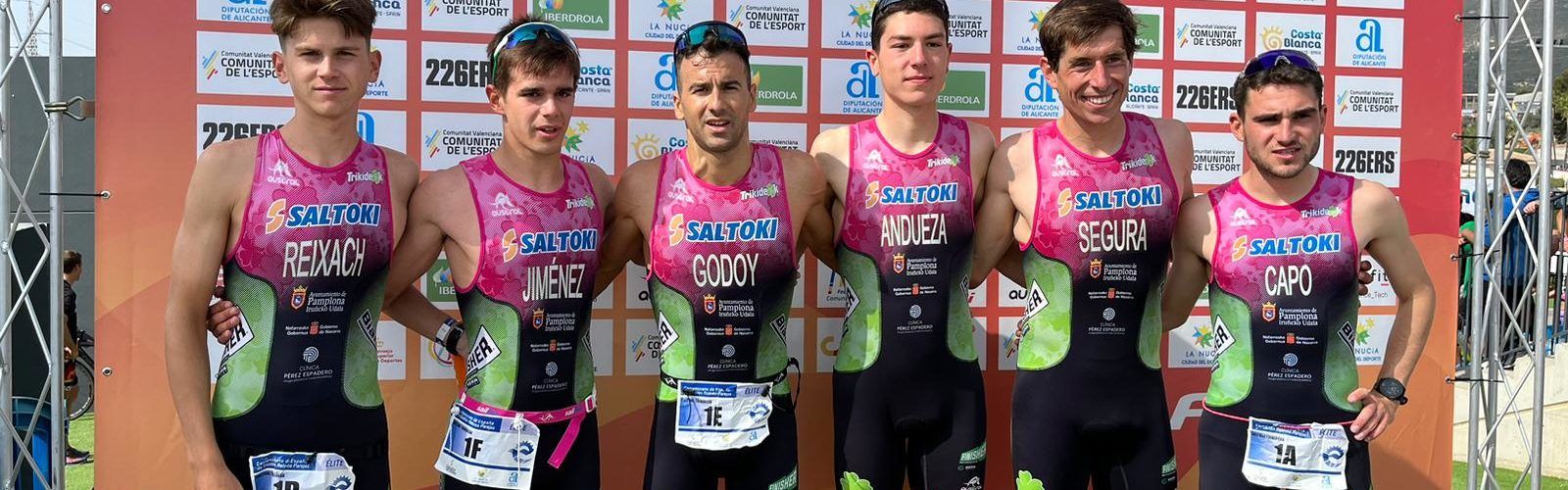 L’equip de duatló de Guillem Segura, subcampió d’Espanya